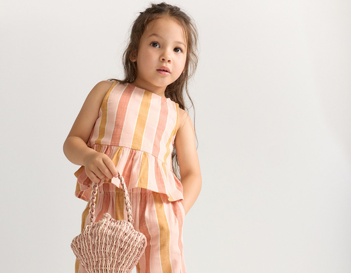 young girl in kids outfit from Marks & Spencer Hong Kong, buying clothes for kids in hk