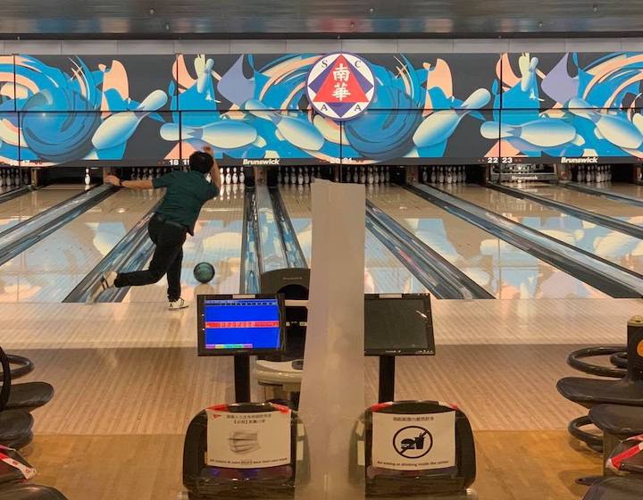 bowling in Hong Kong is an easy indoor activity with kids