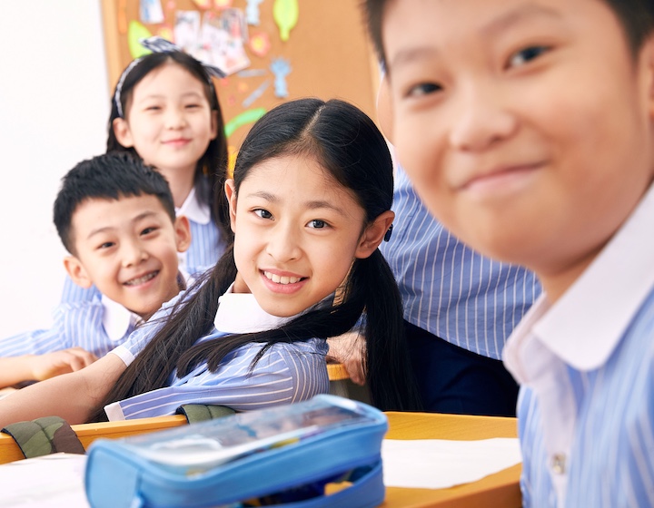 students in school after paying a hk school debenture