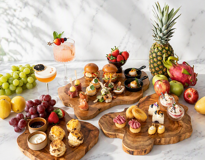 Summer Fruits Afternoon Tea spread at The Pavilion at The Silveri Hotel in Tung Chung Hong Kong