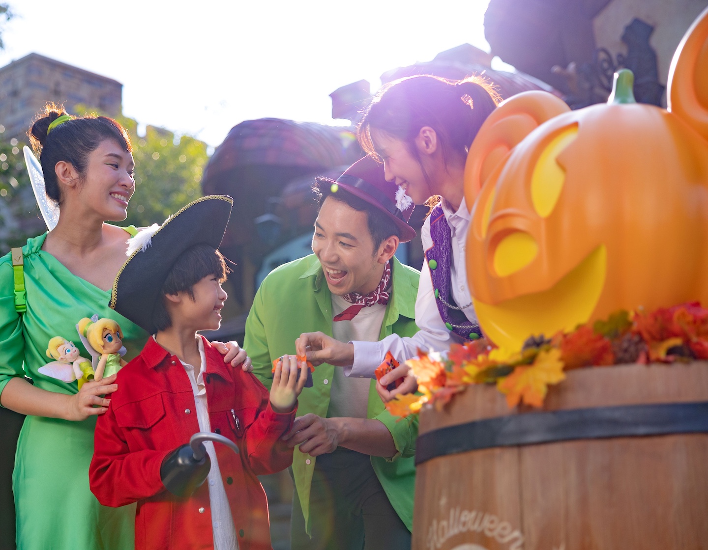 a boy goes trick or treating at Hong Kong Disneyland during the halloween time celebrations in 2026