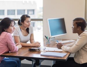 a Hong Kong mother and daughter discuss school applications