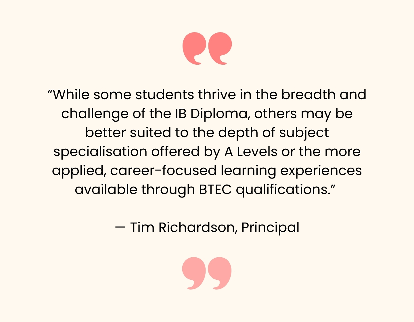 quote graphic from Nord Anglia International School Hong Kong Principal Tim Richardson