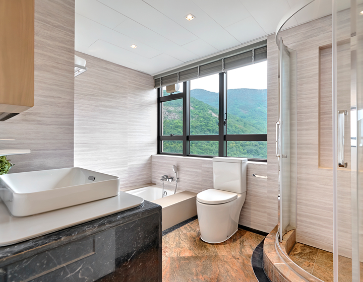 New bathroom at Pacific View Block 2 by Signature Homes