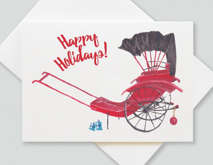 Happy Holidays Card 2026 thorn & burrow