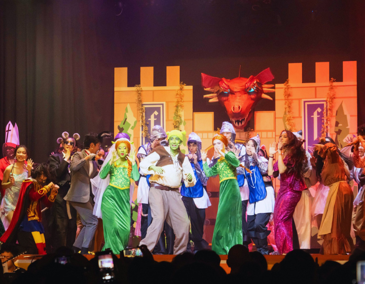 shrek theatre production at creative secondary school hong kong, one of the best international school in hong kong