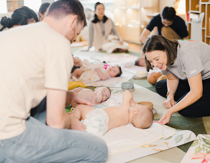 babies and parents in a Little playgroup in Hong Kong
